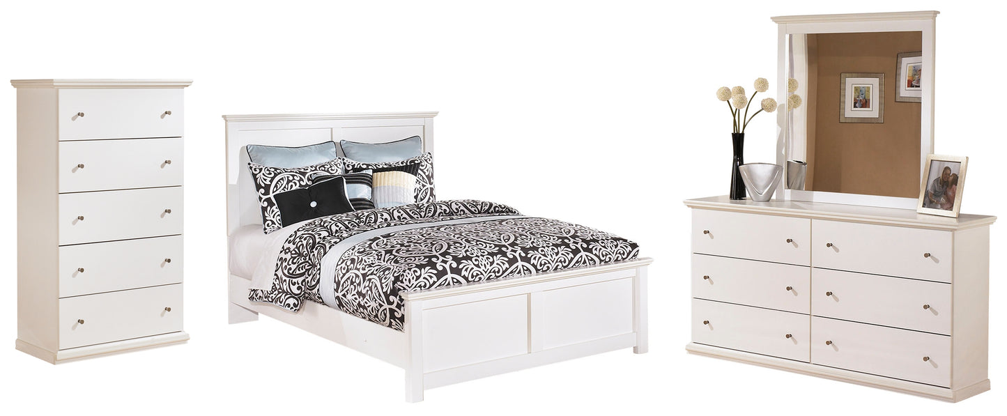 Bostwick Shoals Queen Panel Bed, Dresser, Mirror and 2 Nightstands