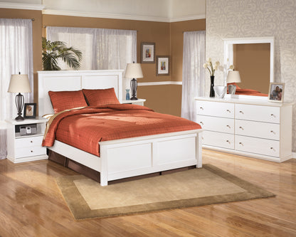 Bostwick Shoals Queen Panel Bed, Dresser, Mirror and Nightstand