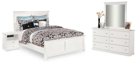 Bostwick Shoals Queen Panel Bed, Dresser, Mirror and Nightstand