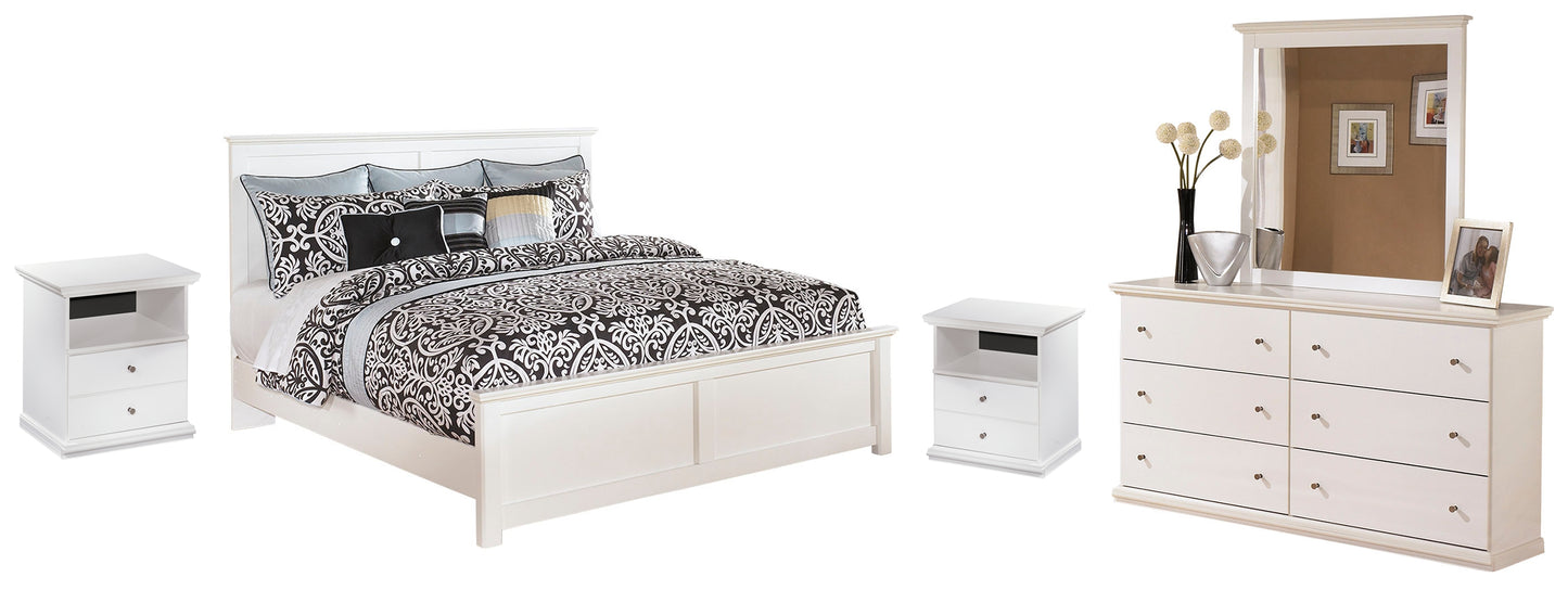 Bostwick Shoals King Panel Bed, Dresser and Mirror