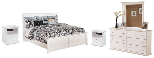 Bostwick Shoals King Panel Bed, Dresser and Mirror