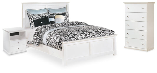 Bostwick Shoals Queen Panel Bed, Cheat and Nightstand