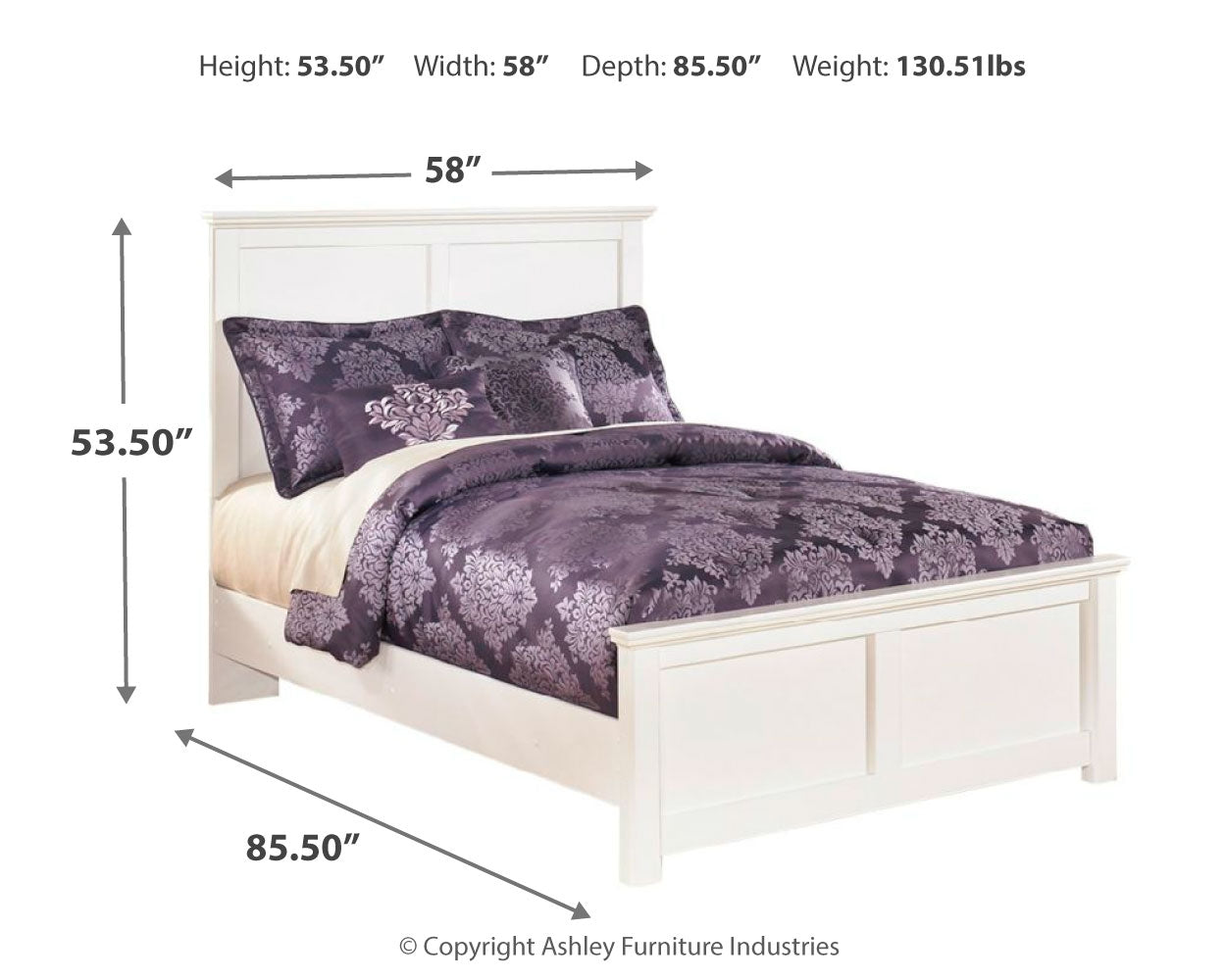 Bostwick Shoals Full Panel Bed, Dresser, Mirror, Chest, and 2 Nightstands