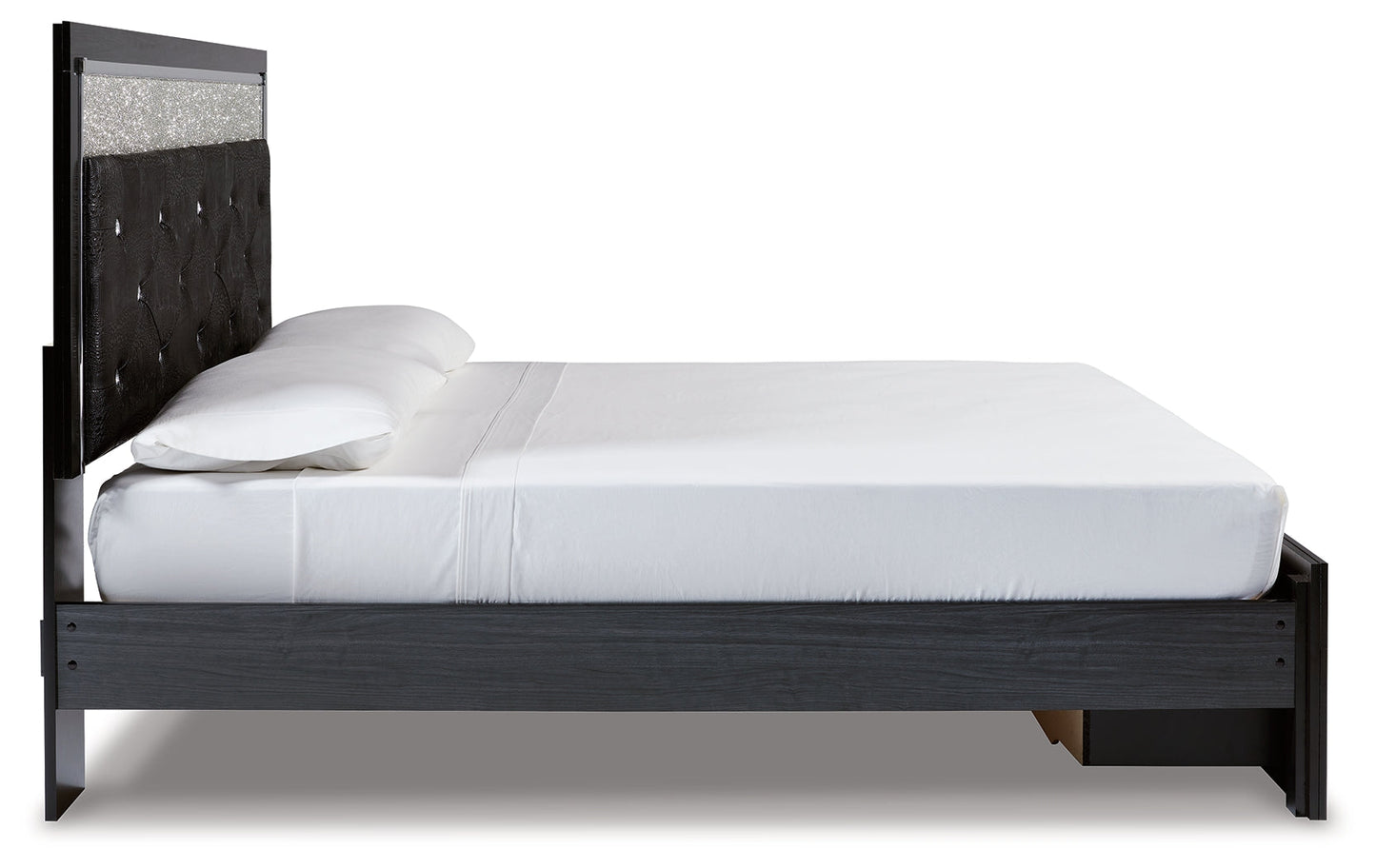 Kaydell King Panel Storage Bed, Dresser, Mirror, Chest and Nightstand