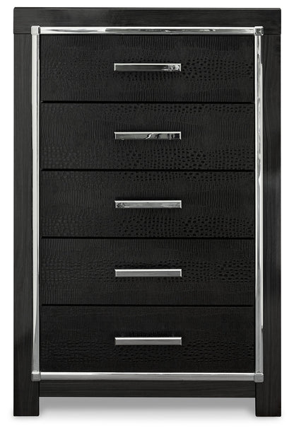 Kaydell Queen Panel Bed, Dresser, Mirror, Chest and Nightstand