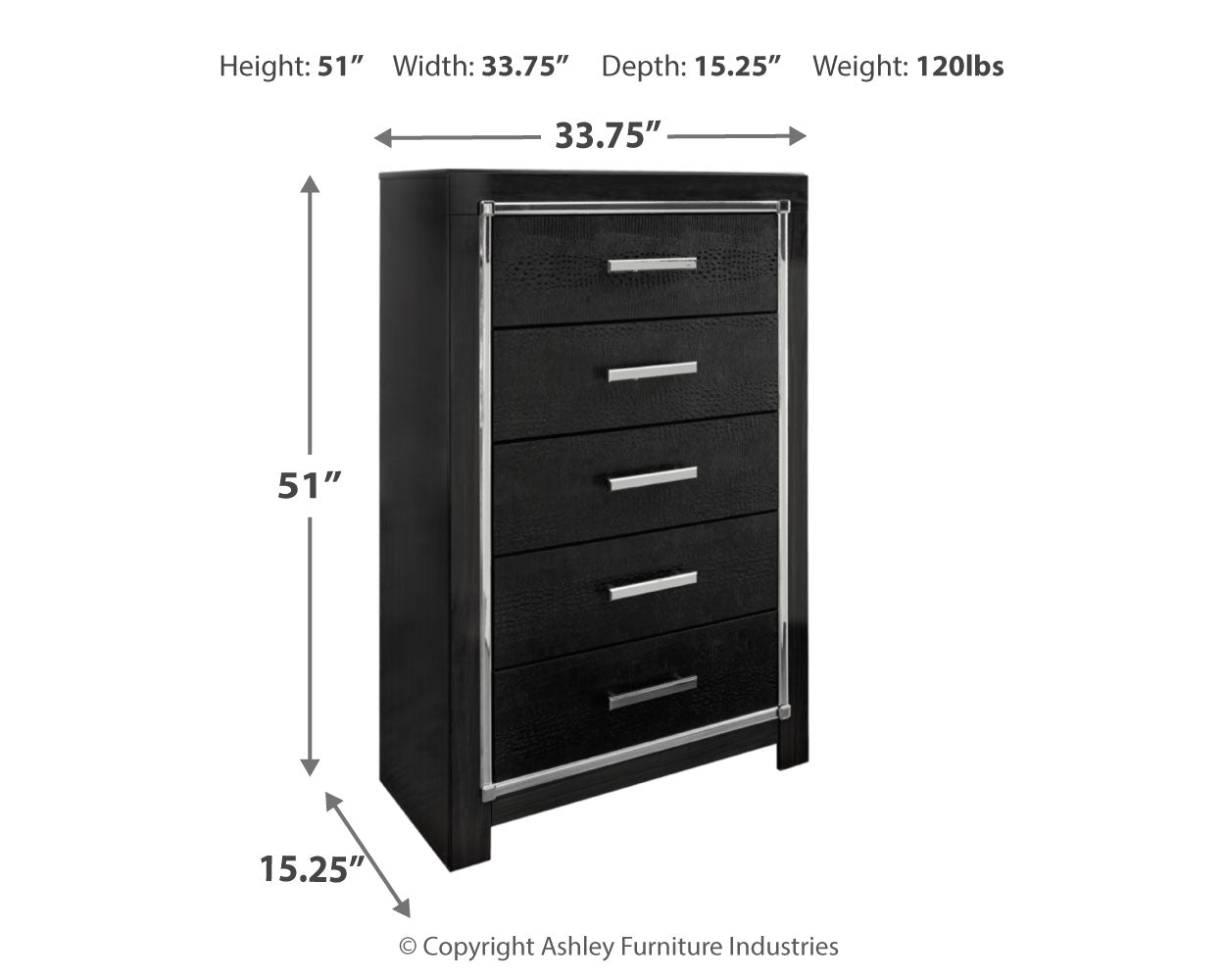 Kaydell Queen Upholstered Panel Bed, Dresser, Mirror and Chest