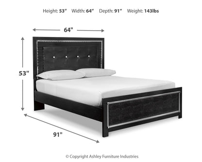 Kaydell Queen Panel Bed, Dresser, Mirror, Chest and Nightstand