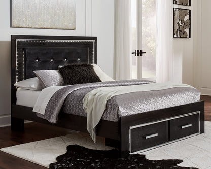 Kaydell Queen Storage Bed, Dresser, Mirror and Nightstand