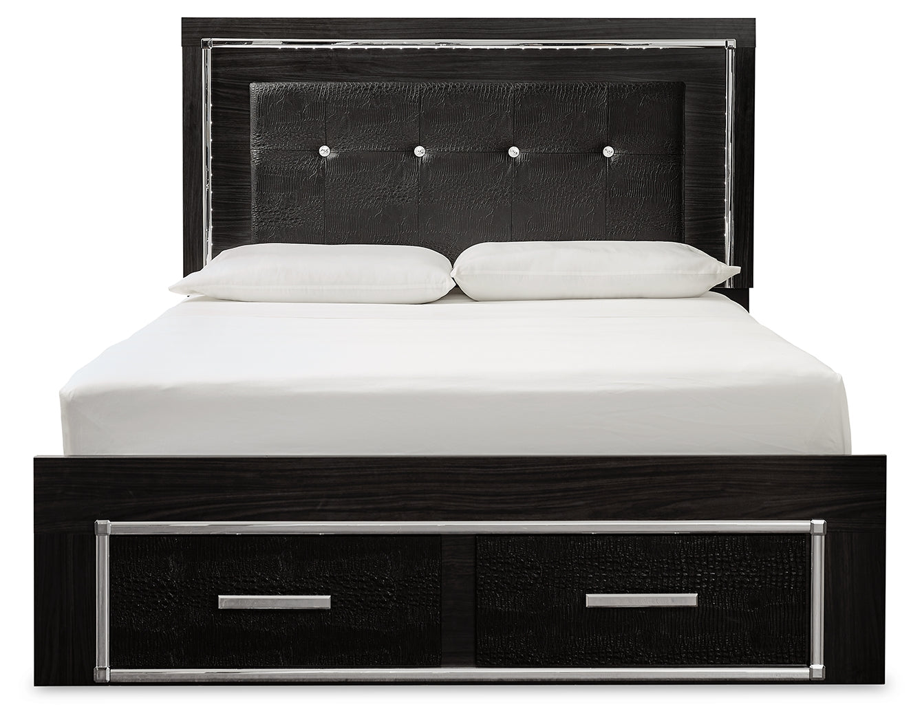 Kaydell Queen Panel Storage Bed, Chest and 2 Nightstands