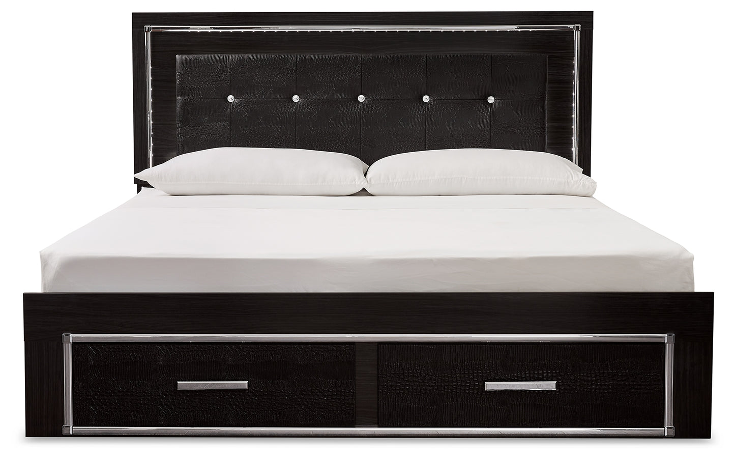 Kaydell King Upholstered Panel Bed with Storage