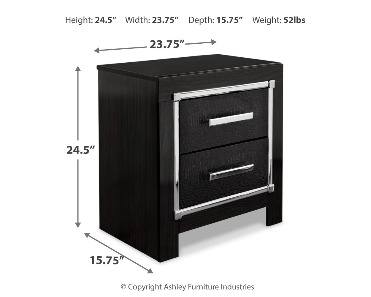 Kaydell Queen Panel Bed, Dresser, Mirror, Chest and Nightstand