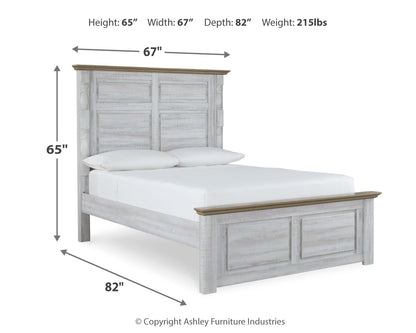 Haven Bay Queen Panel Bed, Dresser, Mirror and Nightstand