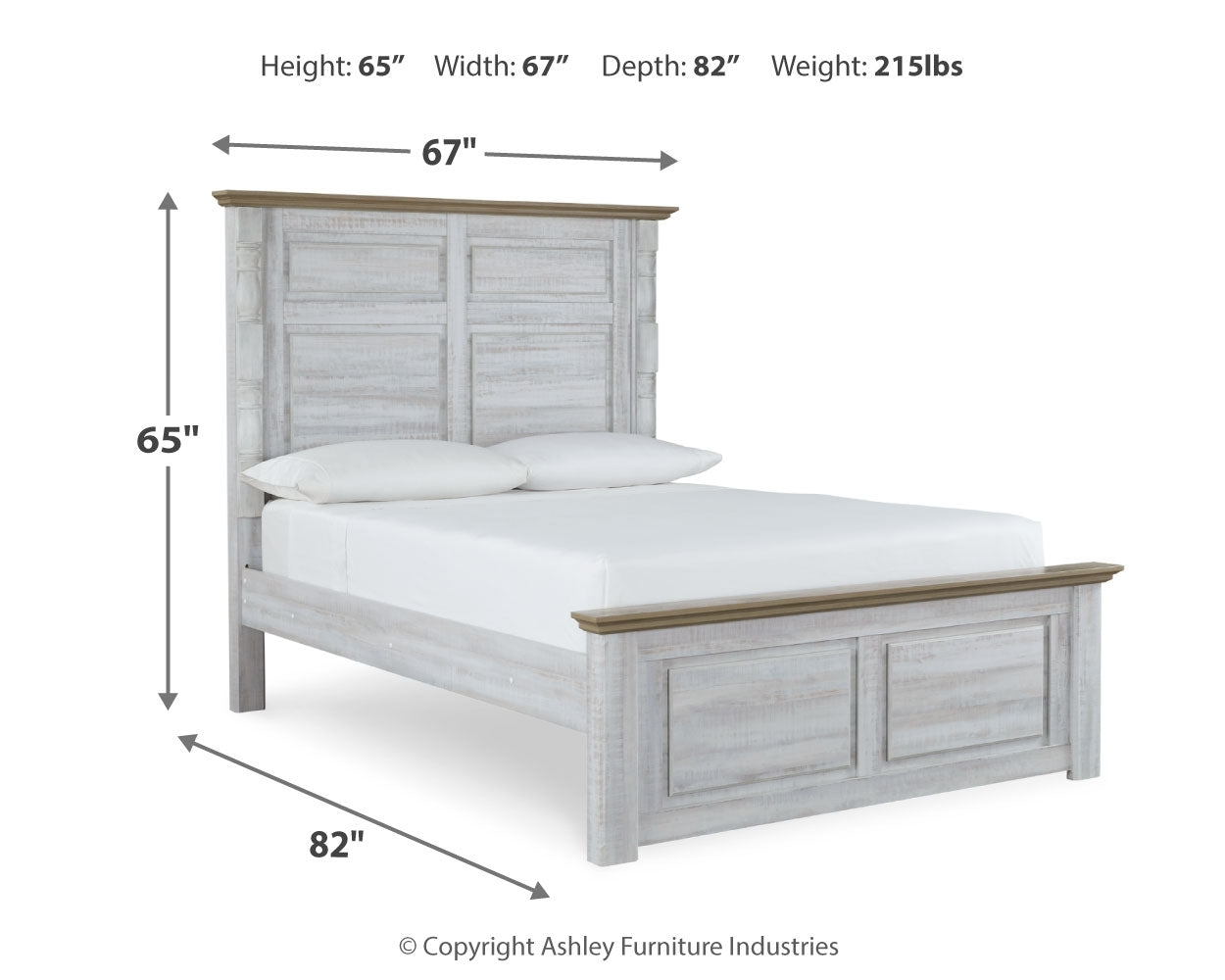 Haven Bay Queen Panel Bed, Dresser and Mirror