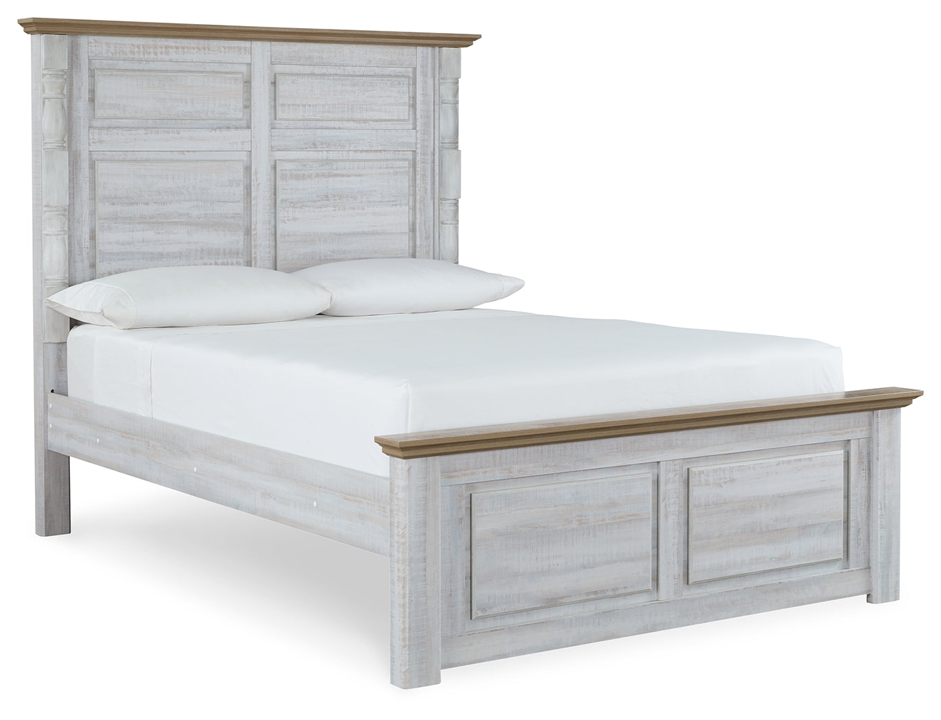 Haven Bay Queen Panel Bed, Dresser, Mirror and Nightstand