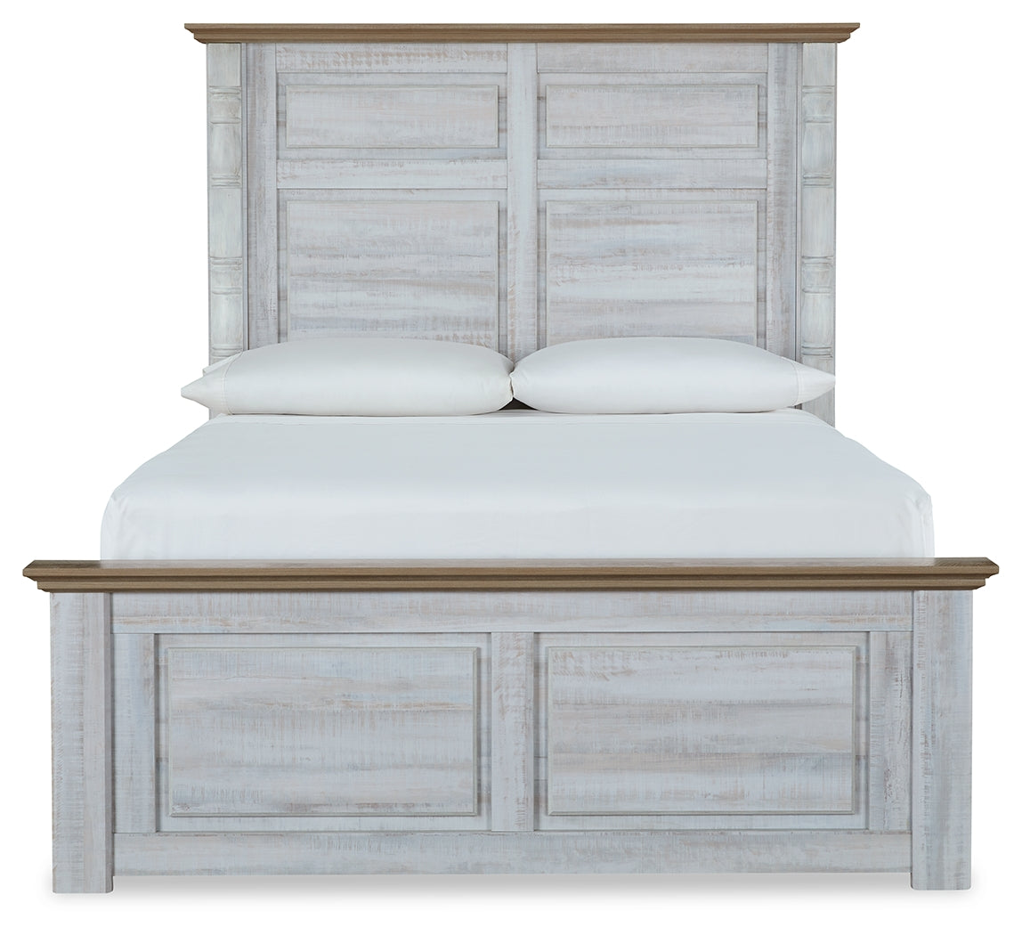 Haven Bay Queen Panel Bed, Dresser and Mirror