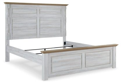 Haven Bay King Panel Bed, Dresser and Mirror