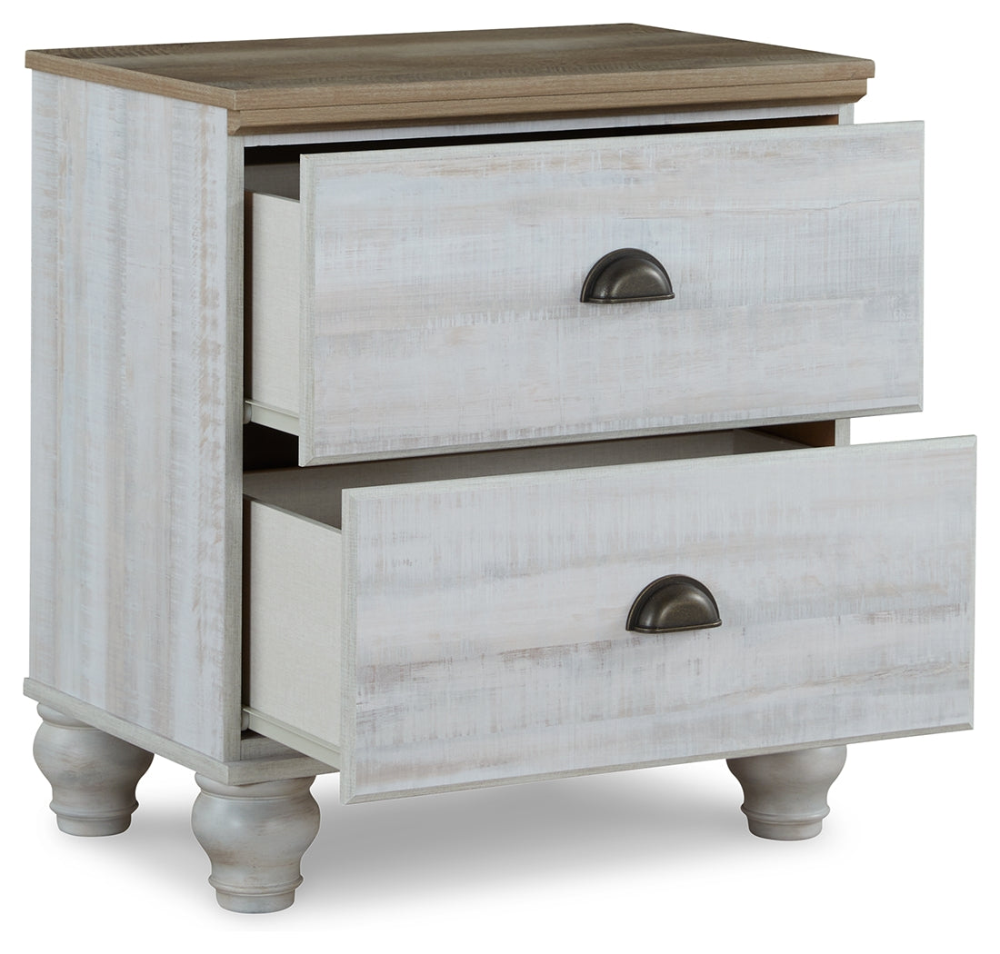 Haven Bay Queen Panel Bed, Dresser, Mirror and Nightstand