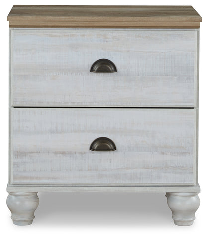 Haven Bay Queen Panel Storage Bed, Dresser, Mirror, Chest and 2 Nightstands