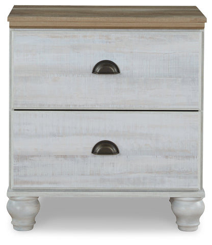Haven Bay Queen Panel Bed, Dresser, Mirror and Nightstand
