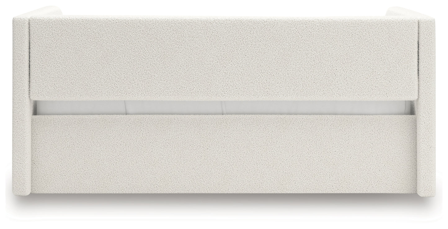 Arloster Full Upholstered Day Bed, Dresser and Mirror