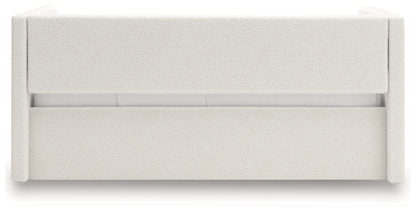 Arloster Full Upholstered Day Bed, Dresser and Mirror