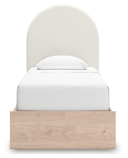 Arloster Twin Upholstered Panel Bed with Storage