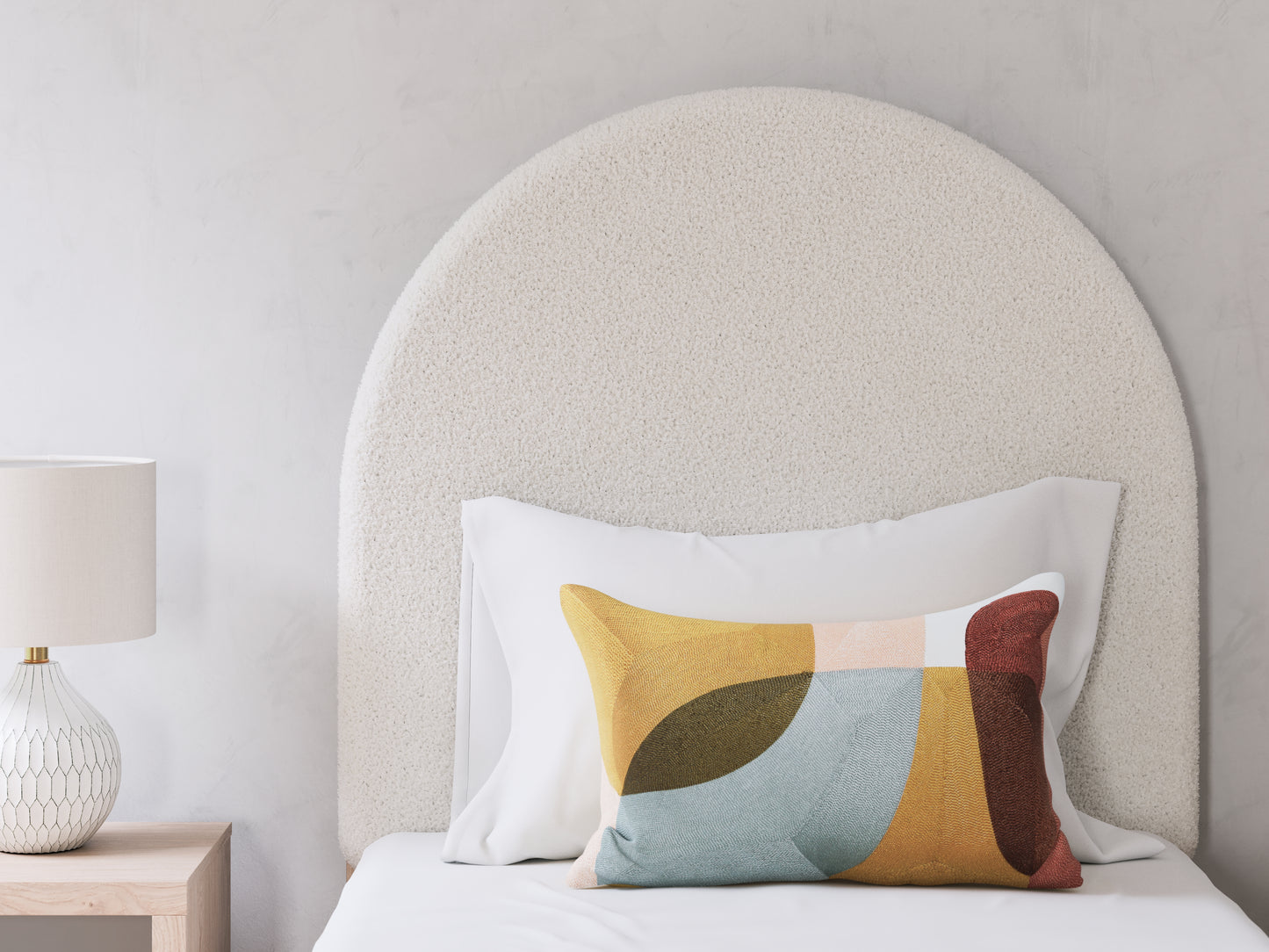 Arloster Twin Upholstered Panel Bed