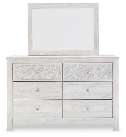 Paxberry King Panel Bed, Dresser and Mirror