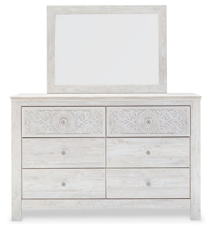 Paxberry Queen Panel Bed, Dresser and Mirror