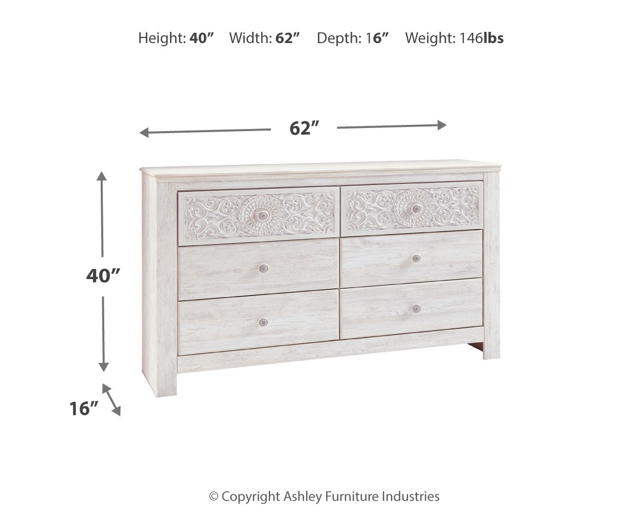 Paxberry Queen Panel Bed, Dresser, 2 Chests and 2 Nightstands