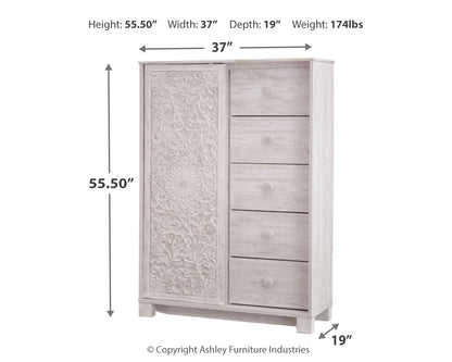 Paxberry Queen Panel Bed and Chest