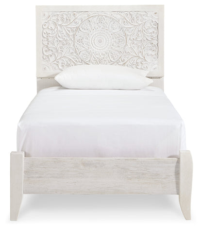 Paxberry Twin Panel Bed, Chest and Nightstand