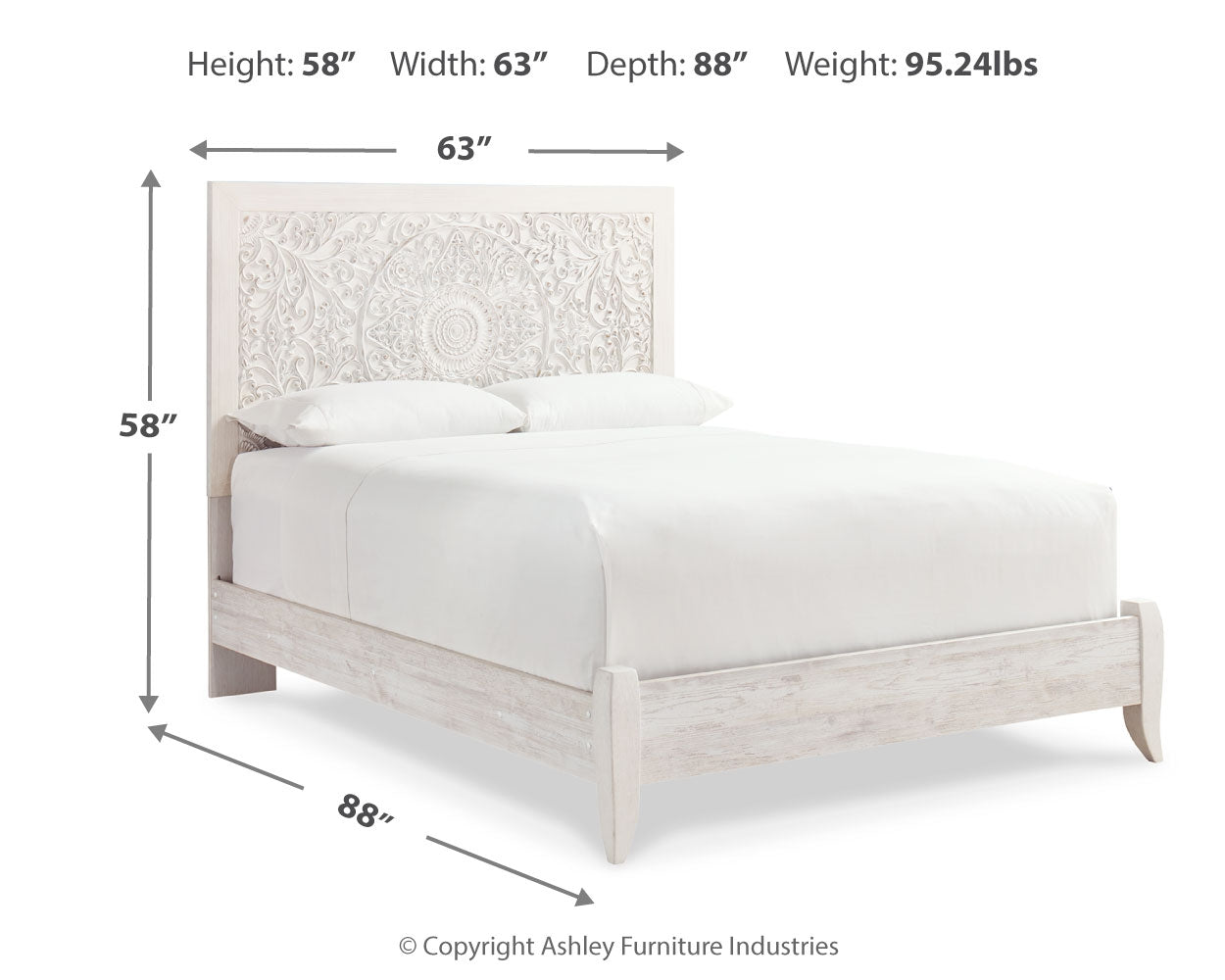 Paxberry Queen Panel Bed, Dresser and Mirror