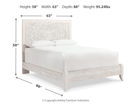 Paxberry Queen Panel Bed, Dresser and Mirror