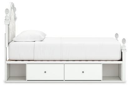 Kozlani Twin Upholstered Panel Storage Bed