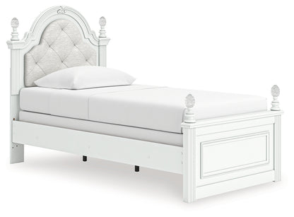Kozlani Twin Upholstered Panel Bed