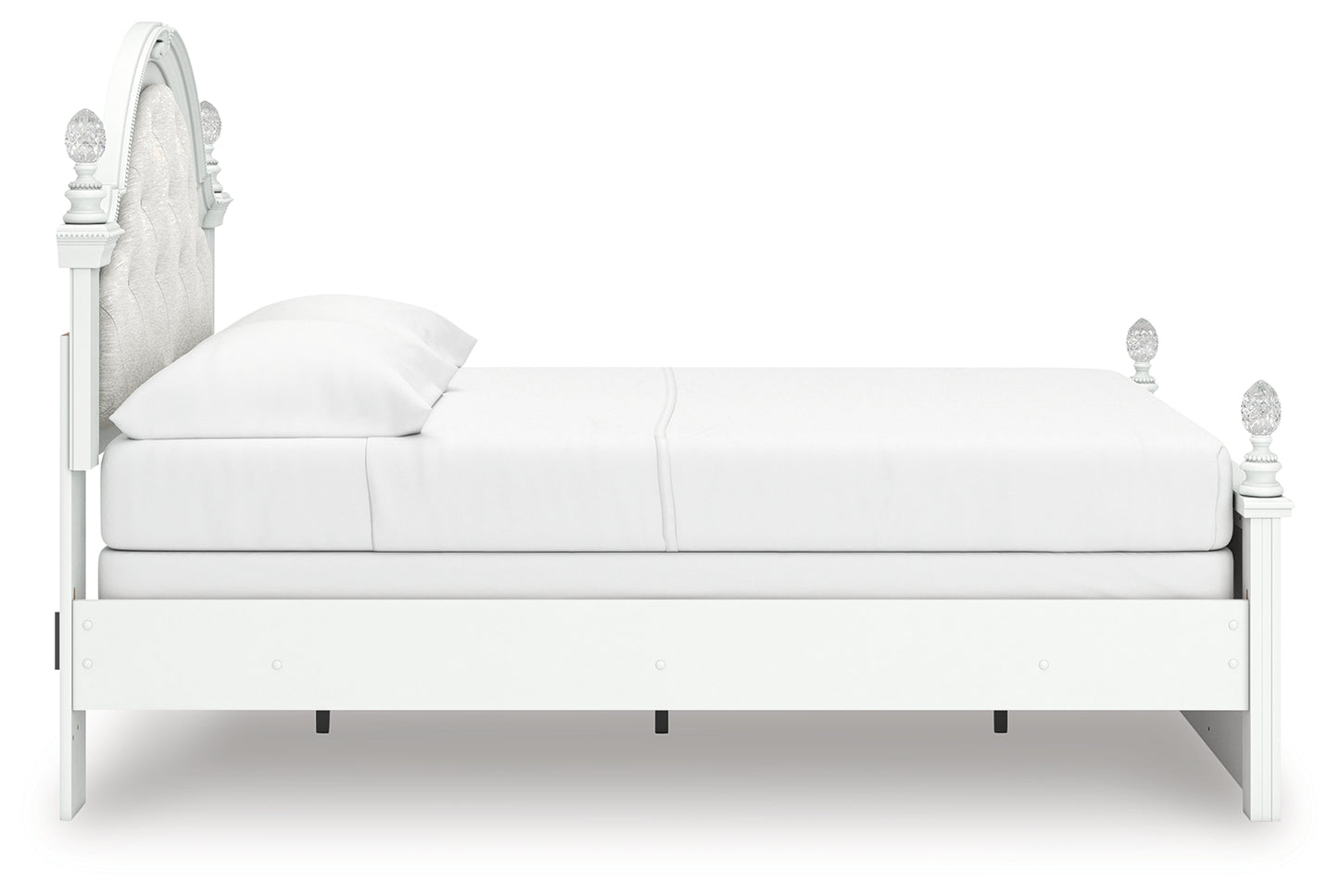 Kozlani Full Upholstered Panel Bed, Dresser and Mirror