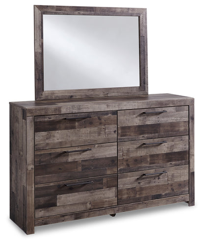 Derekson Twin Panel Bed, Dresser and Mirror