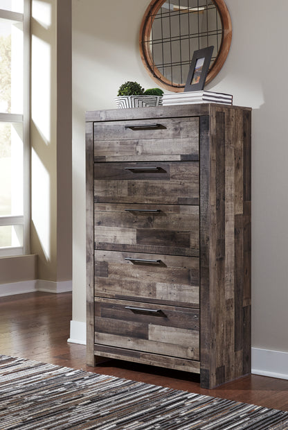Derekson Queen Panel Storage Bed, Dresser, Chest and Nightstand