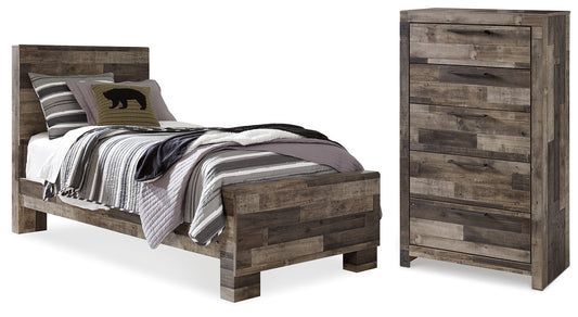 Derekson Twin Panel Bed and Chest