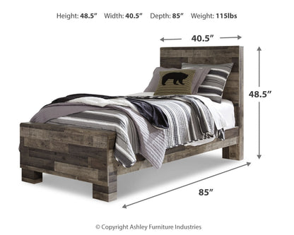 Derekson Twin Panel Bed and Chest