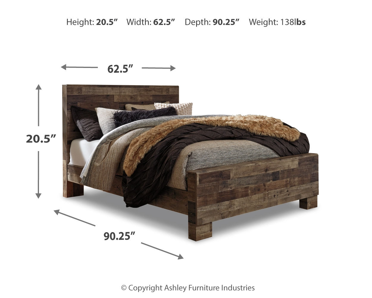 Derekson Queen Panel Bed