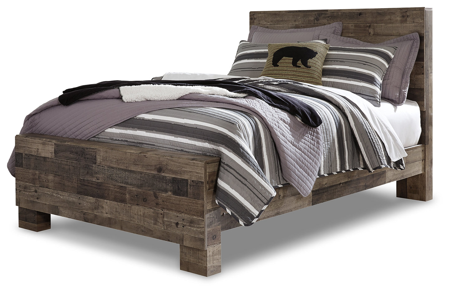 Derekson Full Panel Bed, Dresser and Chest