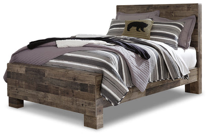 Derekson Full Panel Bed, Dresser and Chest