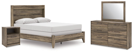 Elbrim Queen Panel Bed, Dresser, Mirror and Nightstand
