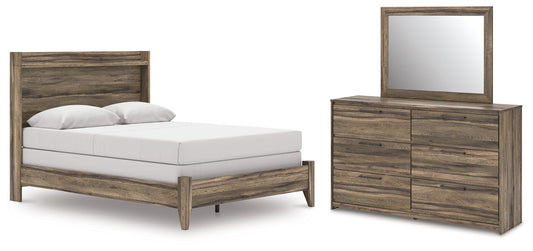Elbrim Queen Panel Bed, Dresser and Mirror