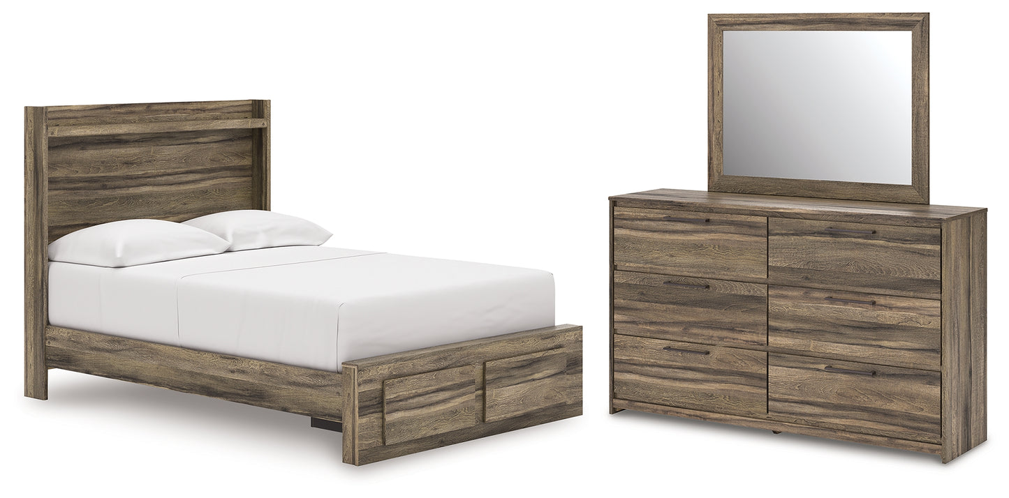 Elbrim Full Panel Storage Bed, Dresser and Mirror