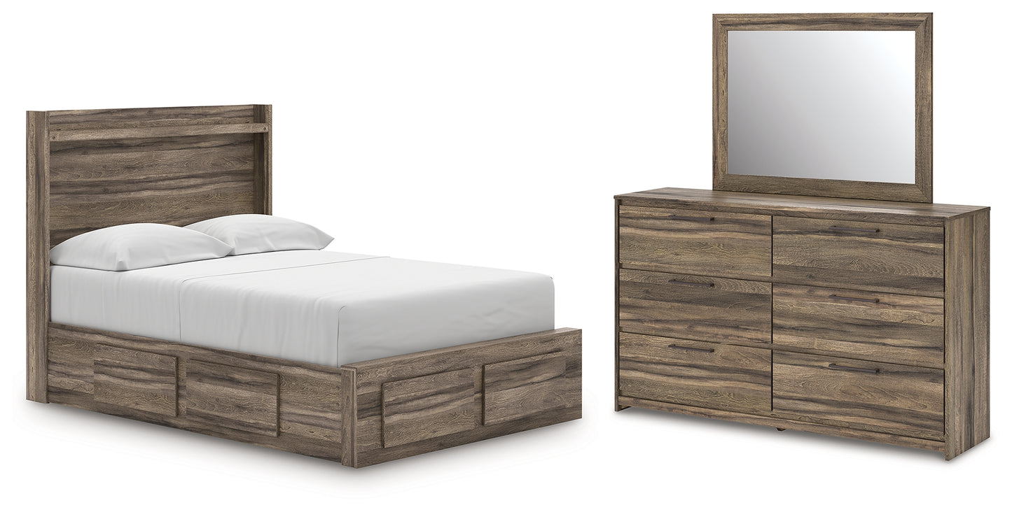 Elbrim Full Panel Storage Bed, Dresser and Mirror