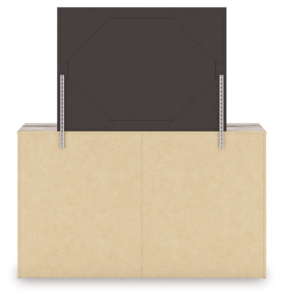 Elbrim Full Panel Storage Bed, Dresser and Mirror