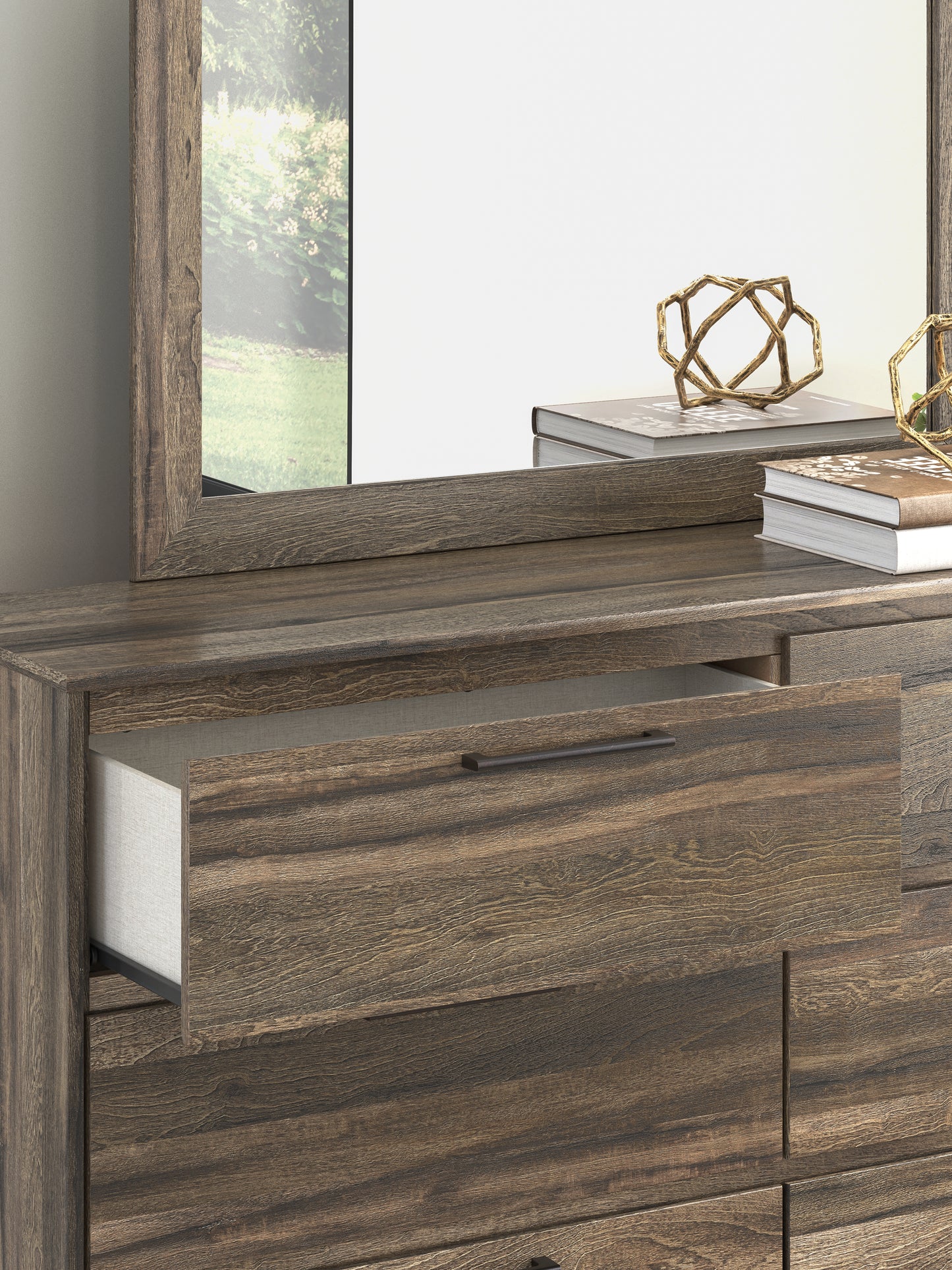 Elbrim Full Panel Bed, Dresser and Mirror